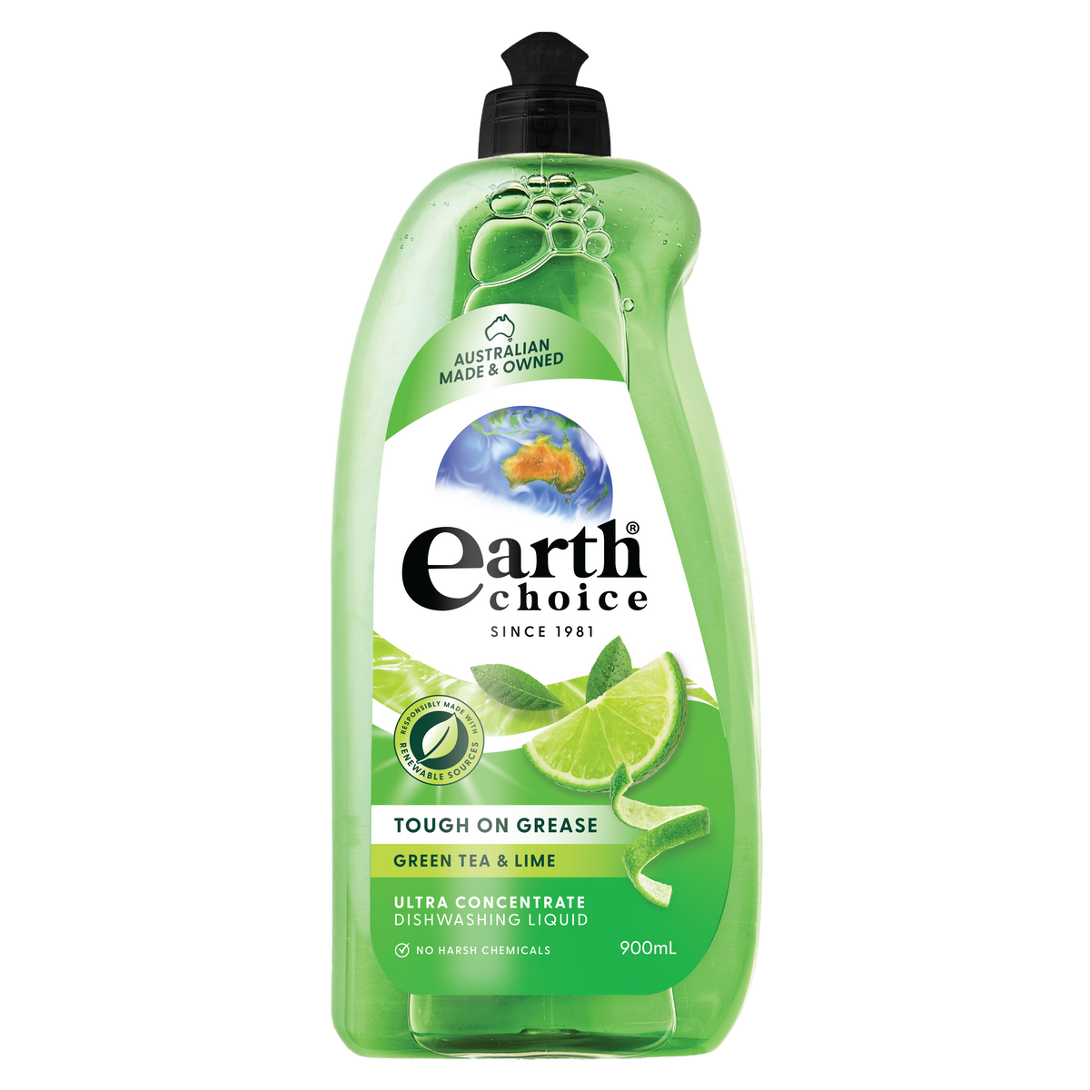 Concentrate Dishwashing Liquid - Green Tea & Lime - 900ml