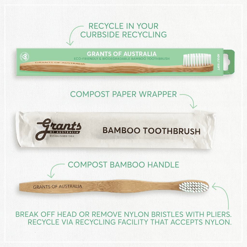 Adult Bamboo Toothbrush – Medium
